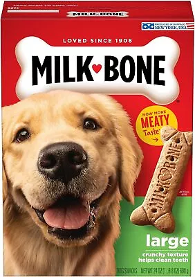 Milk Bone Original Crunchy Dog Treats Biscuits 24 Oz Or 10 LBS Pack • $6.22