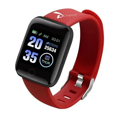 Smart Watch Men Women Fitness Tracker Blood Pressure Heart Rate Sport Watches UK • £6.49