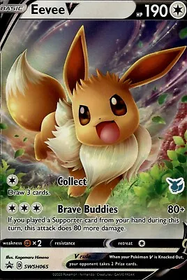 Pokemon SWSH Promo - Battle Academy Deck ULTRA RARE Eevee V SWSH065 - NM (DB) • $1.49