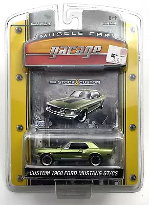 Greenlight - Muscle Car Garage - Green Custom 1968 Ford Mustang GT/CS - 1:64 • $21.99