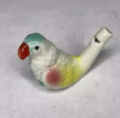 Vintage Parrot Water Whistle Porcelain Perfect Condition • $29