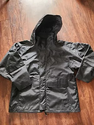 Military Outdoor Clothing Parka  Cold Weather In Black Size Large Regular Used • $60