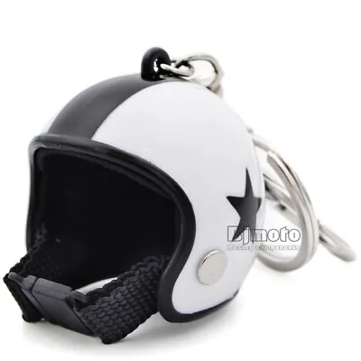 Creative Motorcycle Motorbike Helmet Key Chain Ring Keychain Keyring Gift 1Pcs • $4.97