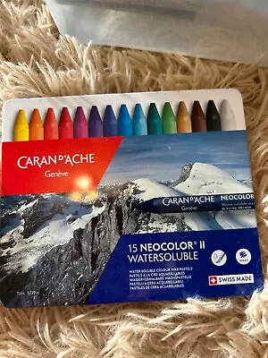 Caran D'Ache Neocolor II Water Soluble Wax Pastels Sets Of 10 15 30 40 84 • £20