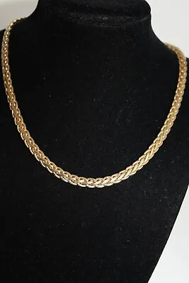 £4.99 • Buy Gold Plated Flat Snake Link Necklace