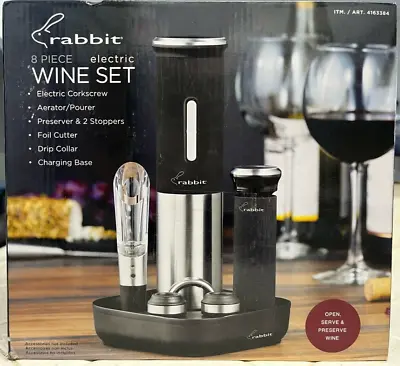 Rabbit Electric Wine Opener Set 8-piece New & Sealed In Box • $8.40
