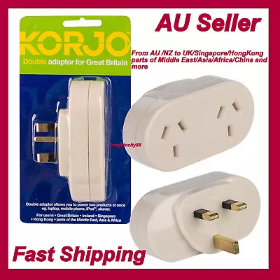 $27.99 • Buy New Travel Adaptor Adapter Socket To Plug Australia AU NZ To UK Singapore HK