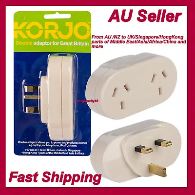 $27.90 • Buy New Travel Adaptor Adapter Socket To Plug Australia AU To Singapore HK UK Plug