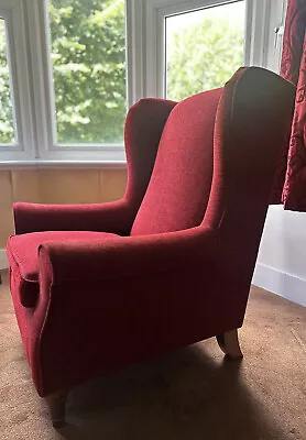 Marker & Spencer Elizabeth Armchair Fabric Red Elegant • £100