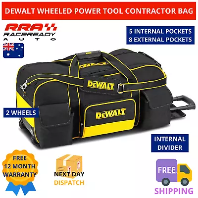 DeWalt Wheeled Power Tool Bag Contractor Technicians Heavy Duty Rolling Wheels • $139.97