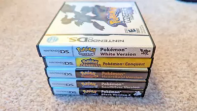 Nintendo DS Pokemon Heart Gold Soul Silver Conquest Black 2 White Authentic • $425