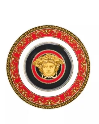 Rosenthal Versace Medusa Red Side Plate Bread Butter 18cm RRP$209 • $89