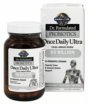 $30 • Buy Garden Of Life Dr. Formulated Probiotics Once Daily Ultra 90 Billion CFU...