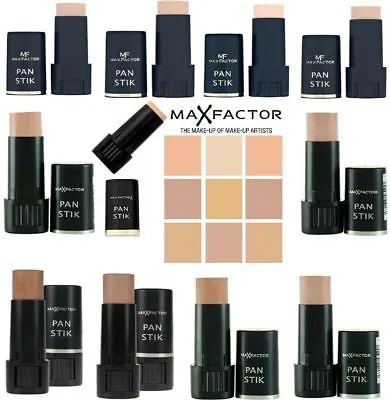 MAX FACTOR PAN STICK STIK FOUNDATION FULL COVERAGE 9g *CHOOSE YOUR SHADE* • £6.99