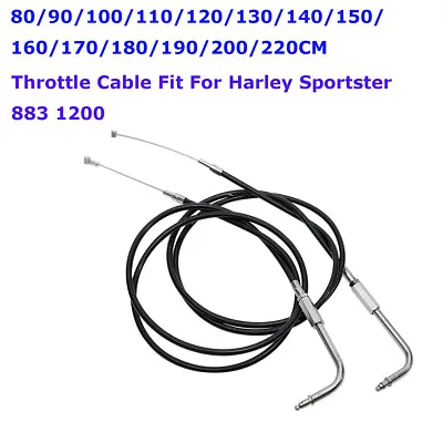 80-220cm Motorcycle Throttle Cable Fit For Harley Sportster XL883 XL1200 Custom • $12.14