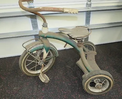 Rare Vintage  EVANS GREEN Tricycle Trike Metal Antique • $185