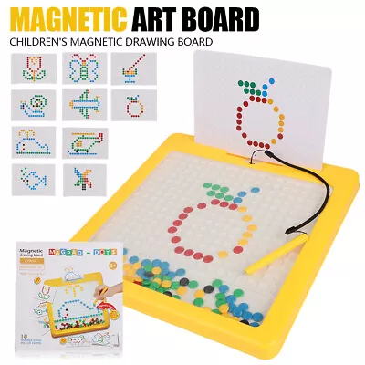Fun Magnetic Drawing Boards Doodle Sketching Toys For Kids Travel & Activities • £15.90