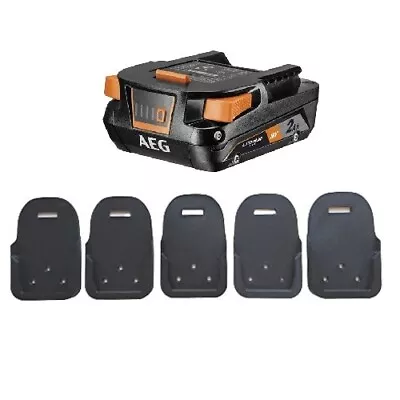 AEG 18V Li-Ion Cordless Battery Mount Holder - 5PK - AF18FB4 A18OB6 L1890R-X5 • $18.95