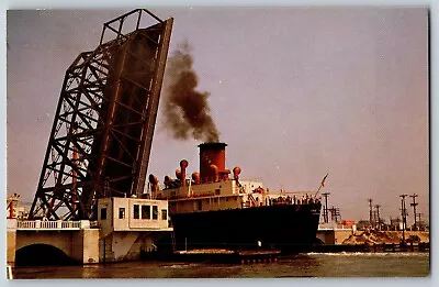 Corpus Christi Texas - Drawbridge - Corpus Christi's Harbor - Vintage Postcard • $4.39