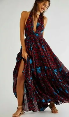 Free People X Zandra Rhodes Super  Nova Maxi Dress (L) • $123