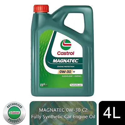 £29.59 • Buy Castrol Magnatec 0W-30 C2 4L Car Engine Oil Start Stop Fully Synthetic, 4 Litre