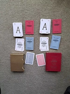 1930s Waddingtons Lexicon Card Game Double Set Complete With Rules & New Games • £3