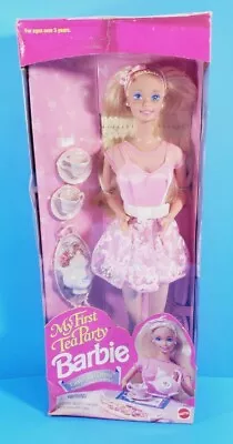 NEW 1995 My First Tea Party Barbie Blonde Doll Mattel #14592 Pink Dress • $12.99