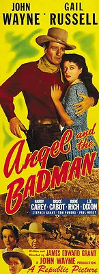 Angel And The Badman (1947) John Wayne Gail Russell Movie Poster Print 2 • $6.49