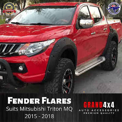 Fender Flares Guard Cover To Suit Mitsubishi Triton MQ 2015 - 2018 Wheel Arch • $349