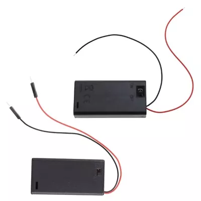 £3.37 • Buy 2/4 Slot AA Battery Holder Box Battery With Switch New AA Battery Box 3V 6V