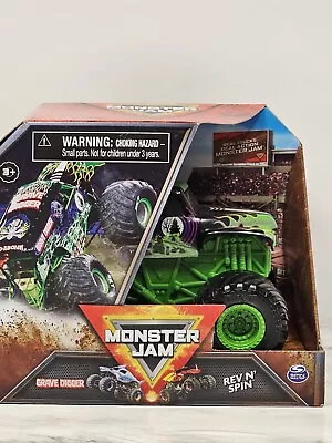 Spin Master Monster Jam Rev 'N Spin Grave Digger 1:43 Monster Truck • $18