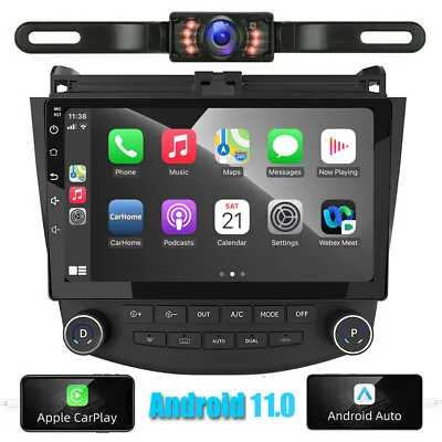 $201.99 • Buy Android 11.0 Apple Android CarPlay Car Radio Stereo For Honda Accord 2003-2007