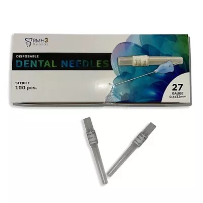 RMH3 Dental 042-0338 -  Needle 27g X 32mm Universal Type 100pcs • $11.94