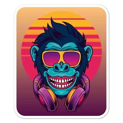 Monkey Headphones Sticker • $3.96