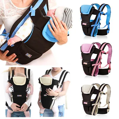 £11.39 • Buy Ergonomic Strong Breathable Adjustable Infant Newborn Baby Carrier Backpack UK