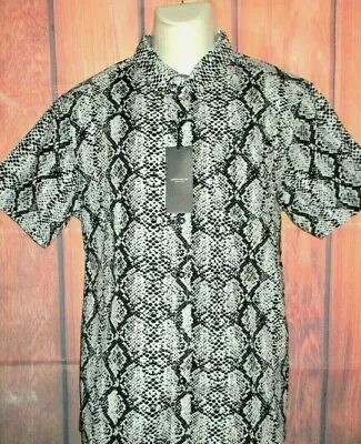 Mens Sunrise Kingdom Snake Animal Print Shirt Size L • $34.90