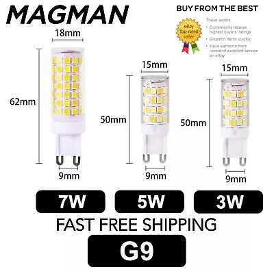 G9 LED 3W5W7W Light Bulb WARM WHITE Replacement For G9 Halogen Capsule Bulbs • £3.95