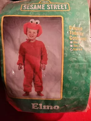 Deluxe Toddler Halloween Sesame Street Costume Elmo Size 4-6  • $19.49