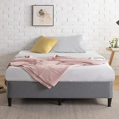 $267.35 • Buy Queen Bed Frame, Upholstery Bed Base Ensemble, Dark Grey