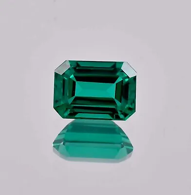 Natural Green Zambian Emerald Flawless Radiant Cut Loose Gemstone GIT Certified • $44.46
