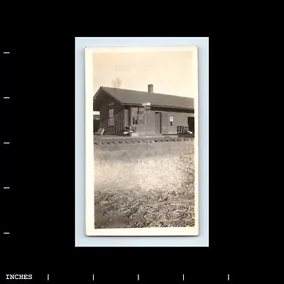 Vintage Photo JESSIE TRAIN STATION BUILDING AND WESTERN UNION SIGN • $25.50