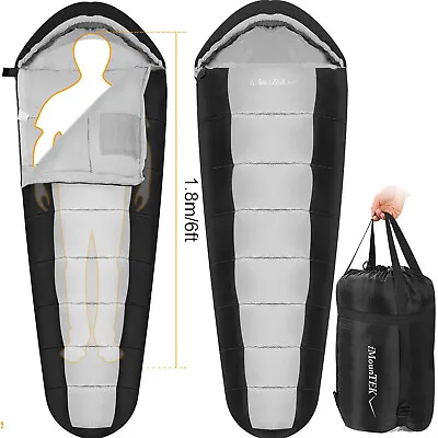 Warm 0 Degree Cold Weather Sleeping Bags Camping Sleep Bag Waterproof One-Person • $38.93