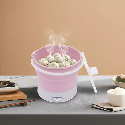Electric Cooker Foldable Mini Traveling Water Boiling Steamer Heating Pot Kettle • $25.65