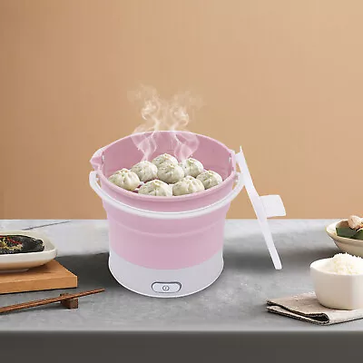 Foldable Electric Cooker Traveling Mini Heating Pot Kettle Water Boiling Steamer • $25.65