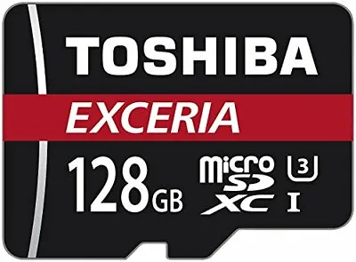 Toshiba Exceria M302 128GB Micro SD Memory Card 90 MBs 4K - THN-M302R1280EA • $55.90