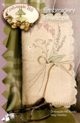Embroidery Envelope - Pattern By Meg Hawkey - Beautiful Embroidered Needlebook • $10