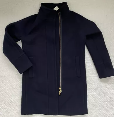 J.CREW Italian Stadium Cloth Nello Gori Stadium Coat Navy Blue $400 6 • $170.80