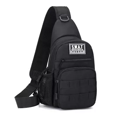  Sling Bag For Men Cross Bag For Men Chest Pack For Men Shoulder Bag For Black • $15.98