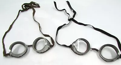 Vintage Willson Safety Goggles Set Of 2 Steampunk Aviation Motorcycle • $15.95