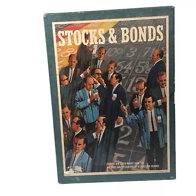 Stocks And Bonds Board Game  3M Vintage 1964  Bookshelf Investment Strategy • $19